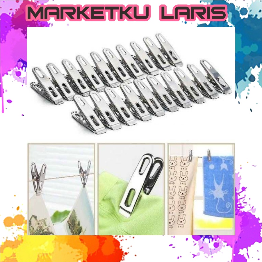 MKL - Jepitan jemuran stainless/jepitan foto jepitan/jepitan cuci dan keringkan klip jemuran stainle