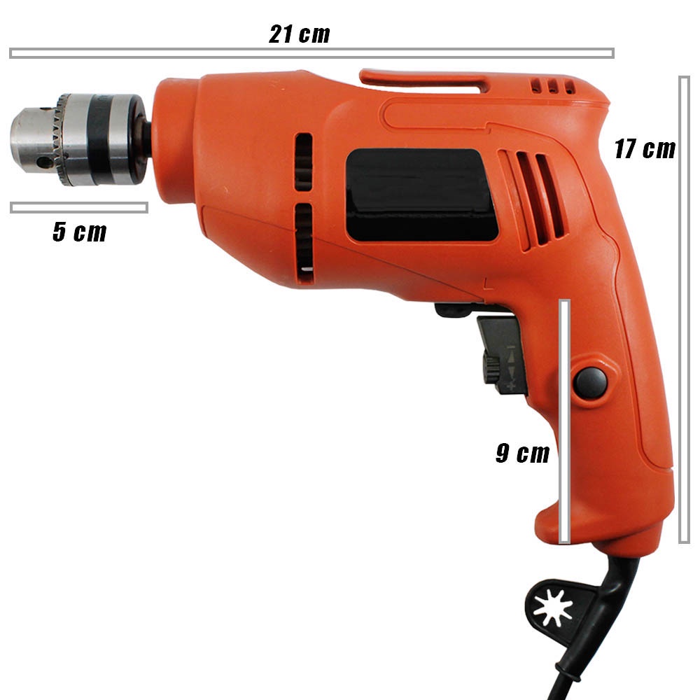 BOR TANGAN MESIN BOR LISTRIK yang Impact Drill Listrik Electric drill 10 mm Bolak balik - Bor NOVUS Beton Kayu Besi Tembok