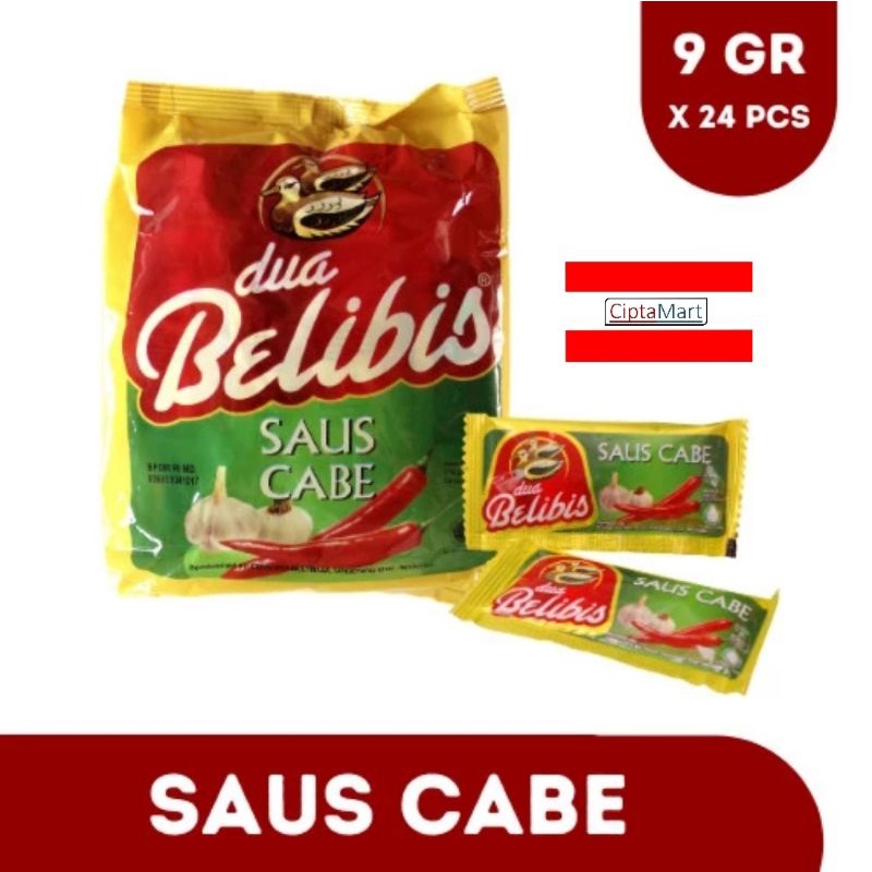 

Sambal dua Belibis sachet 24 x 9 gram