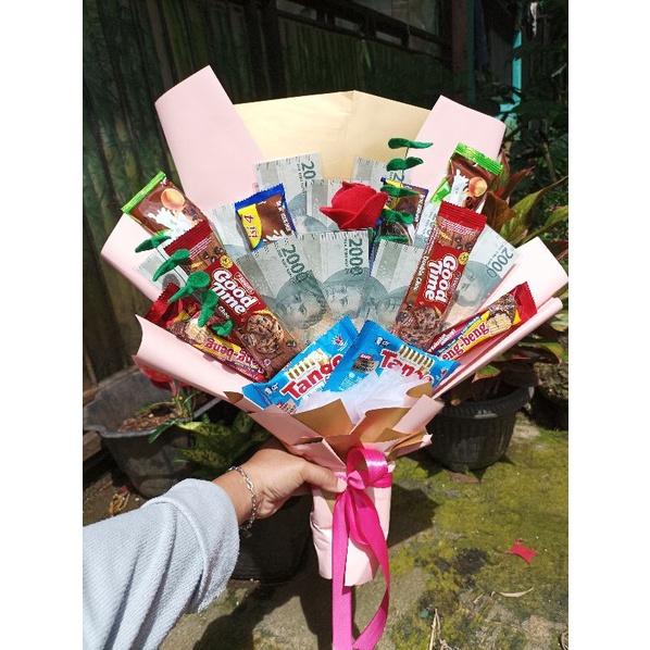 

buket snack + uang