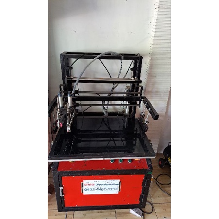 mesin sablon semi otomatis media datar