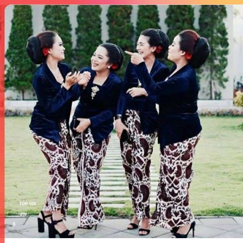 Kebaya Wanita Bludru Kebaya Bludru Kutubaru (Ukuran Standar/ JUMBO) Kebaya Bludru
