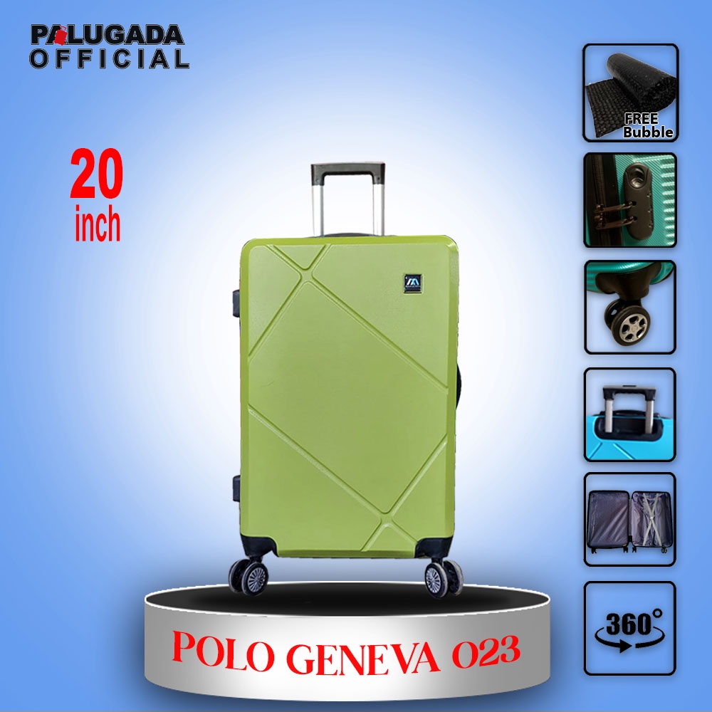 KOPER FIBER 20 INCH POLO GENEVA  203 KOPER FIBER ABS FREE PACKING BUBBLE GARANSI