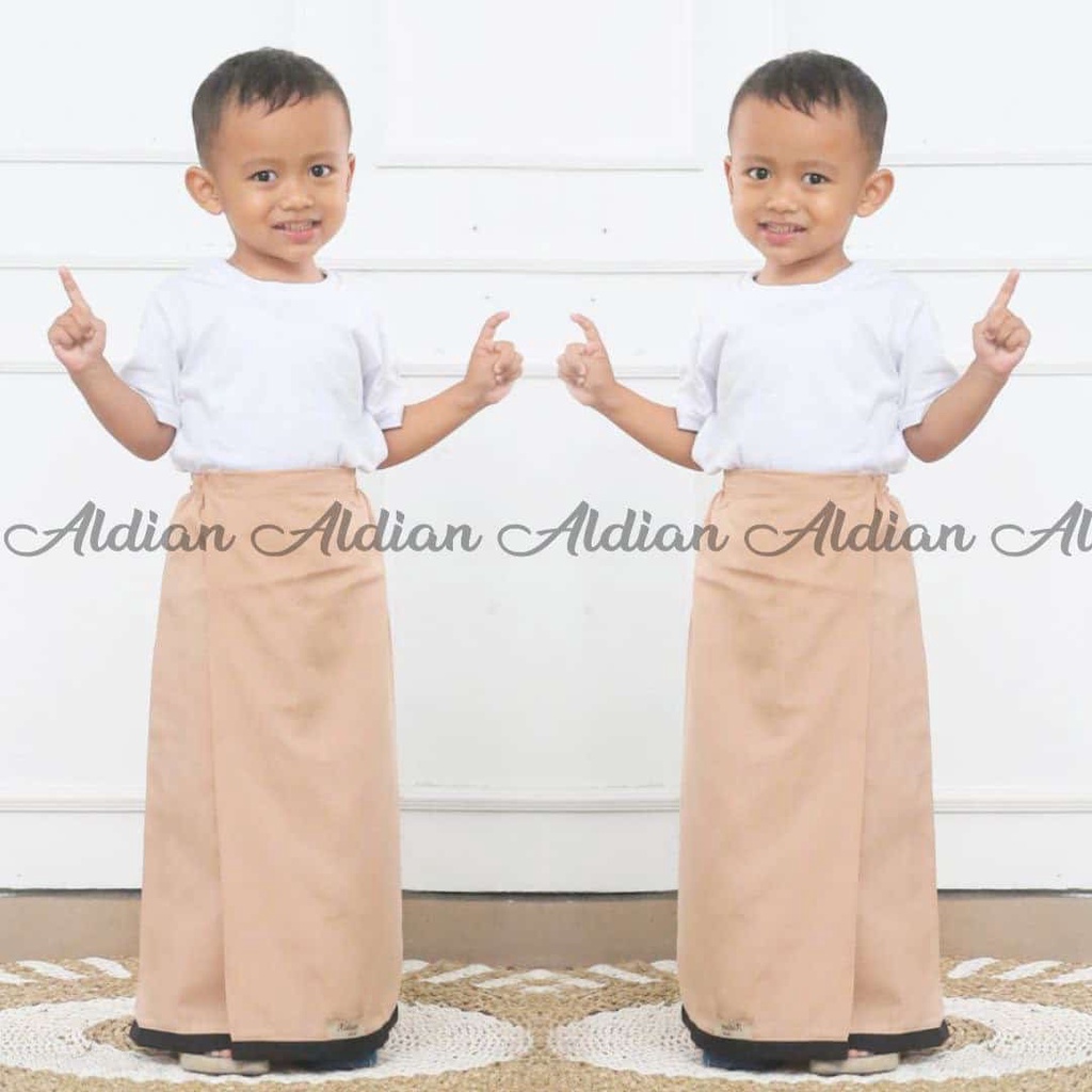 Sarung Anak Instan Praktis Polos Usia 3-12 tahun Terbaru / Alody's Collection