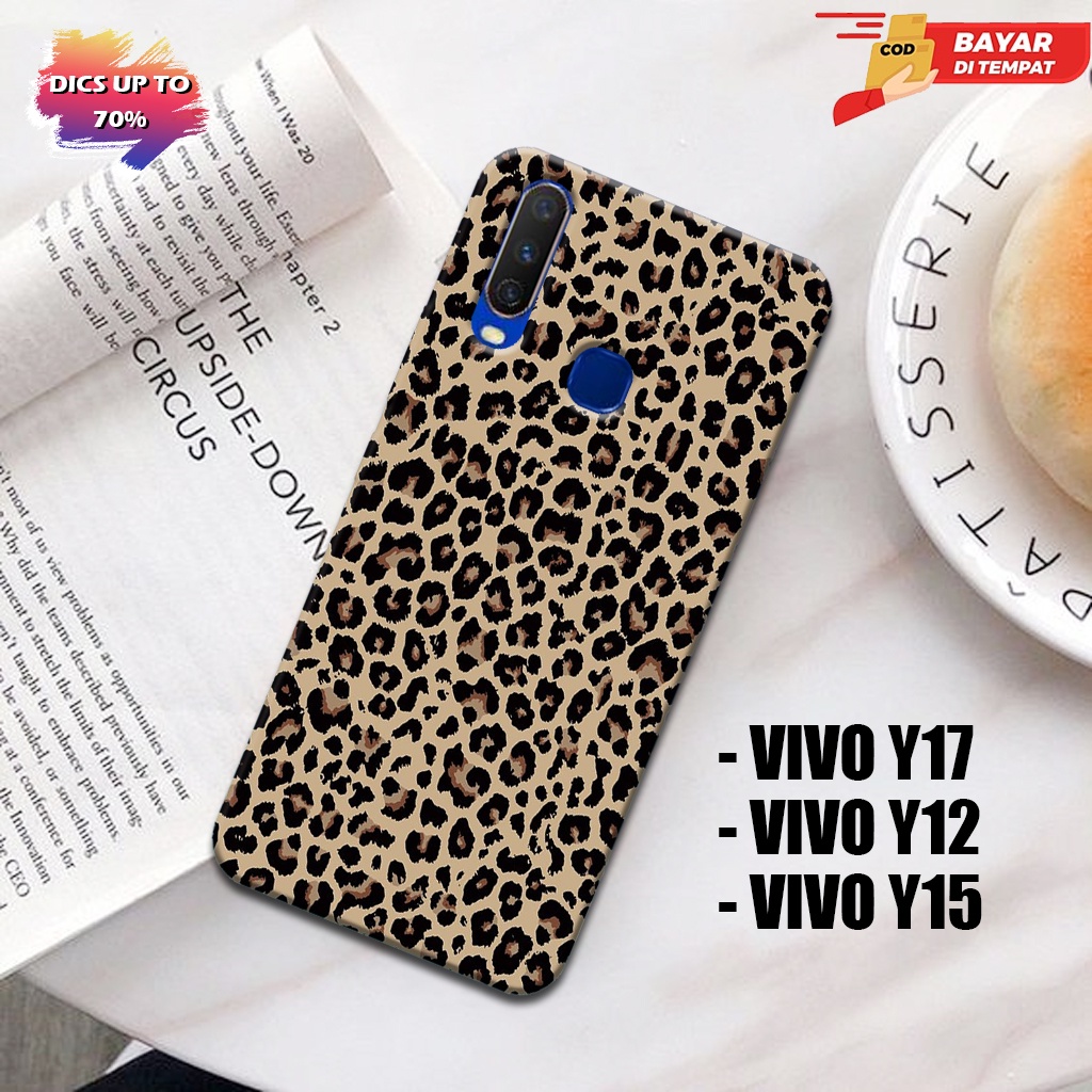 Case Hp Vivo y17/y12/y15  -  Casing Hp Vivo y17/y12/y15  -  Elzora.id - Fashion Case  leopard - Case