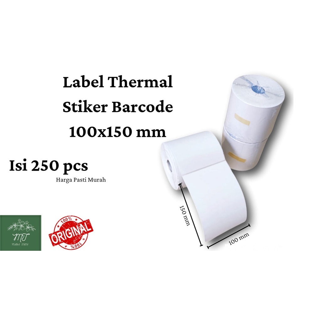 

Kertas Thermal & Continuous Paper /Roll A6 isi 250(100x150)