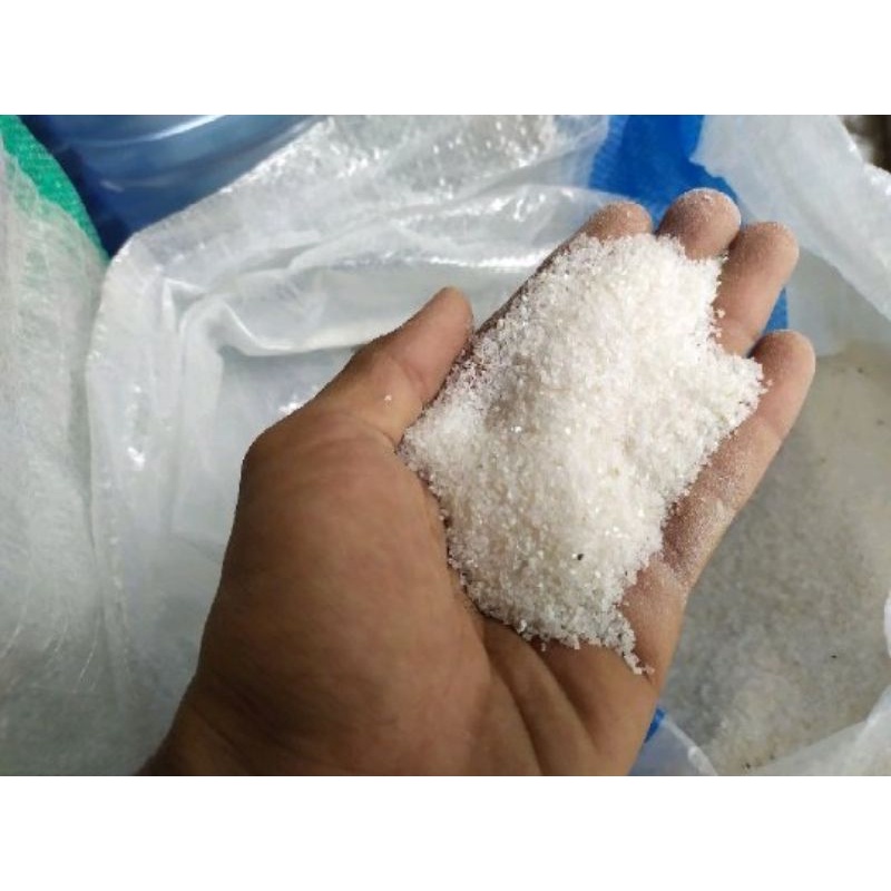 Jual Pasir Silika halus dan sedang kemasan 1kg dan 500gr Shopee