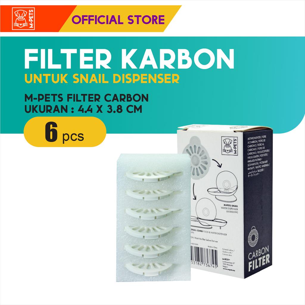 M-Pets Carbon Filter For Snail Food/Water Dispenser / Karbon Filter