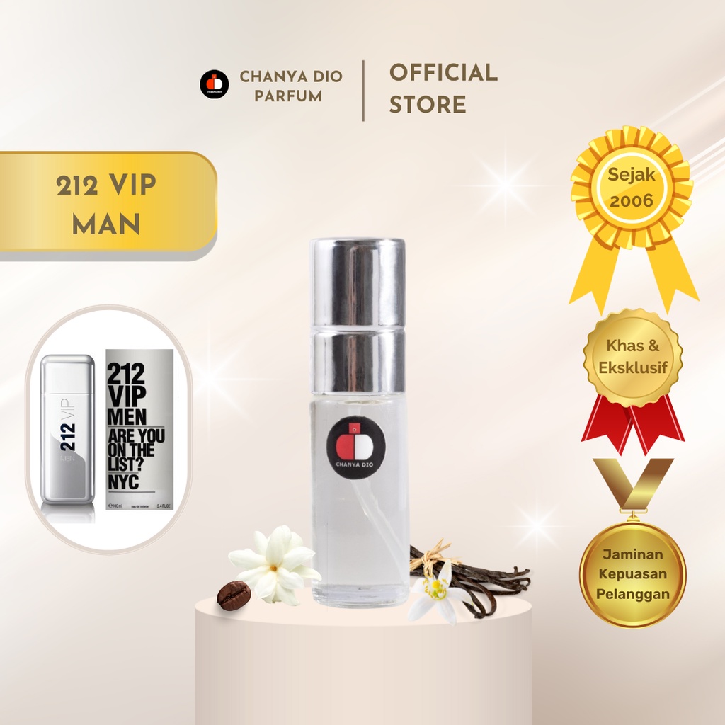 212 VIP Men  | Chanya Dio |  Parfum unisex pria wanita cowok cewek laki tahan lama 24 jam
