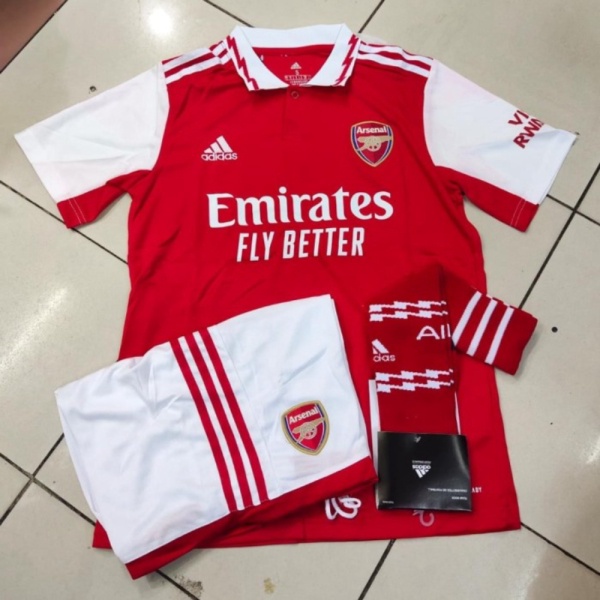 Jual JERSEY SET ARSENAL HOME 2022 2023 GRADE ORI IMPORT - S Murah