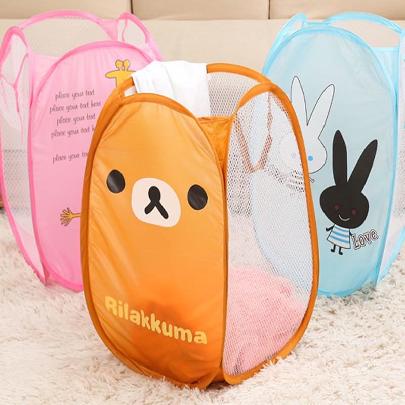 LAUNDRY BAG BERUANG BEAR RILAKUMA JARING LUCU UNTUK PAKAIAN KOTOR