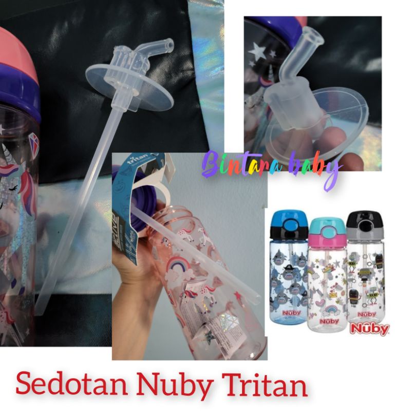 Sedotan Pengganti Nuby Tritan Flip Straw 532ml / 540ml / 450ml / Sedotan Nuby replacement Pipe