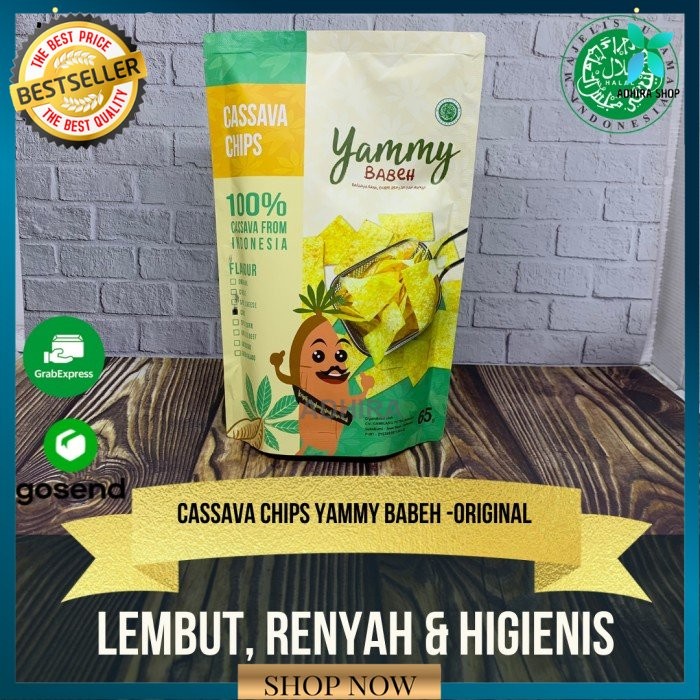 

Krispy Yammy Babeh Keripik Singkong Cassava Chips - Rasa Original 65g