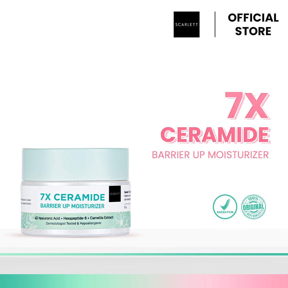 (RM) SCARLETT WHITENING 7X CERAMIDE MOISTURIZER/ MOIST CERAMIDE SCARLETT/ PELEMBAB WAJAH CERAMIDE BPOM