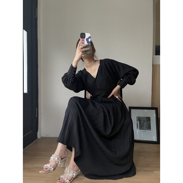 Zéa - Lady - Dress Korea Polos Vintage Crincle Maxi