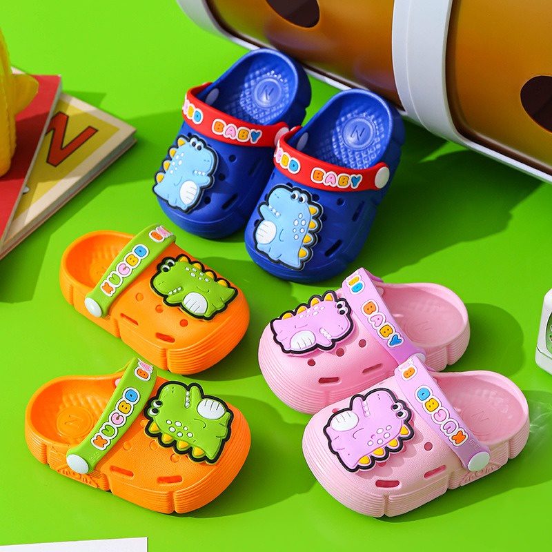 Chubby Glory SH2177N Sandal Sendal bapao anak Sandal Anak Pao Import Karet Lembut Anti Slip/Sandal Anak perempuan baby girls selop tali belakang model korean style lucu/ Sendal Anak Anak Bahan Karet Aneka Warna Motif Kartun Hewan untuk AnakSize 18-28