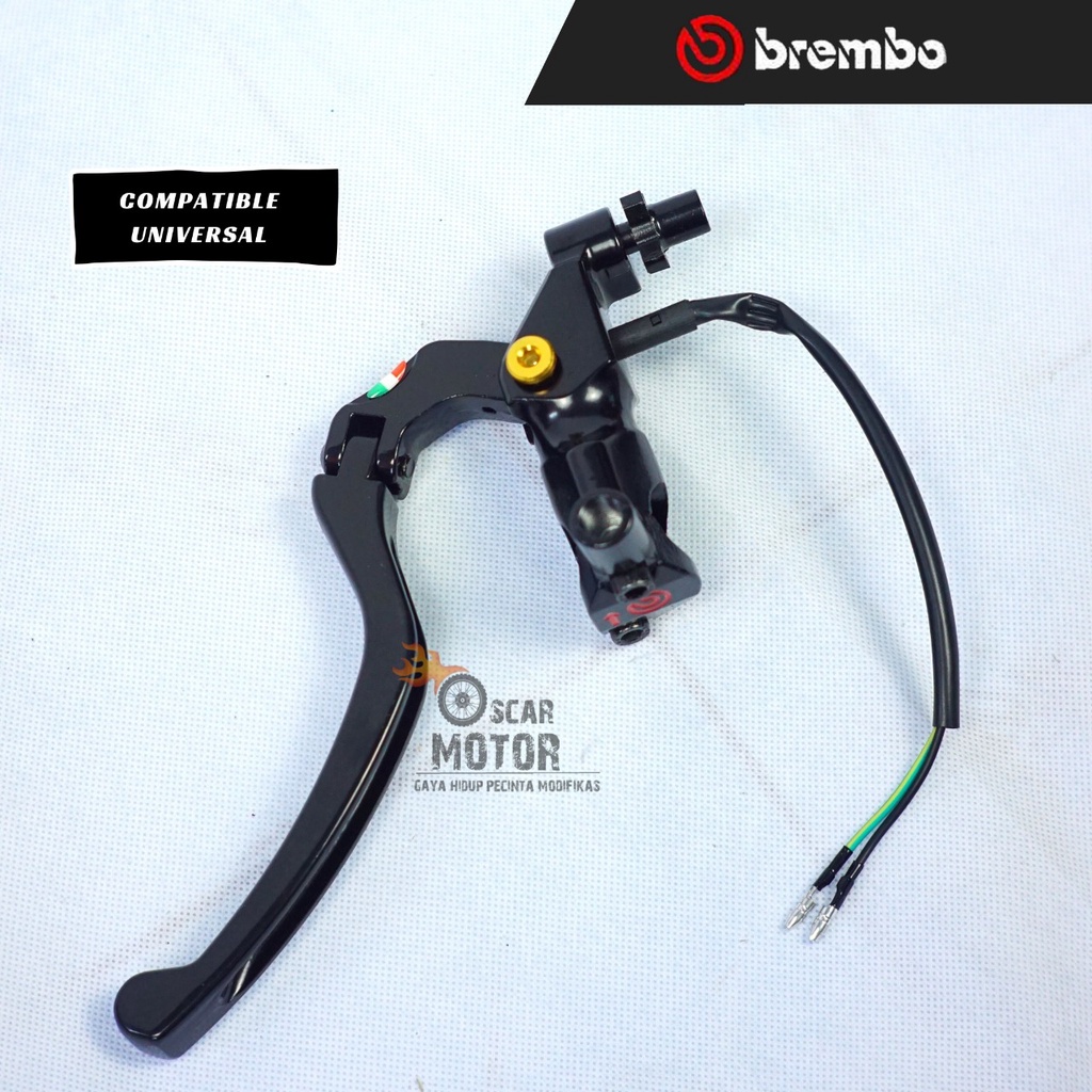 Master Rem Berembo Model Izumi 1 Set Paket Handle Kopling / Rem Universal Semua Motor Oval RCB E2