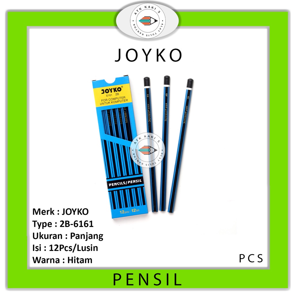 

JOYKO - Pensil Kayu 2B-6161 - Pcs