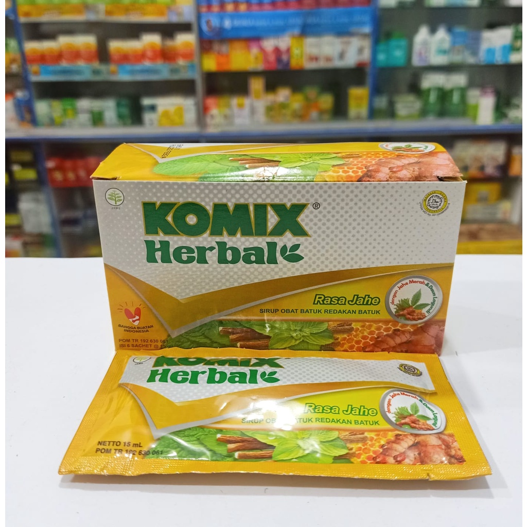 Komix Herbal 1 Sachet Rasa Jahe