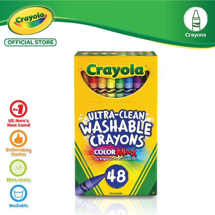 

Crayola Ultra Clean Washable Crayon - 48 Color