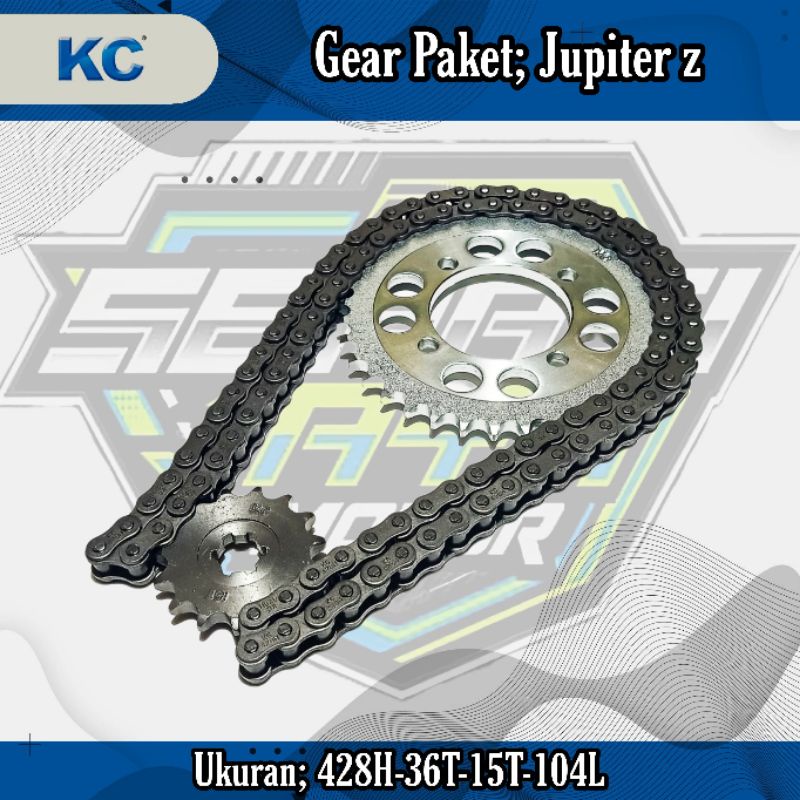 KC GEAR PAKET JUPITER Z (428H/15T/36T/104L)