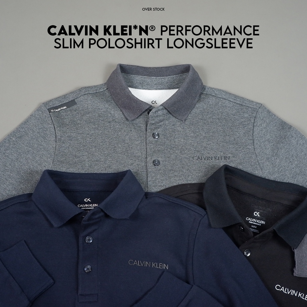 Calvin Klei*n Performance Slim Poloshirt Longsleeve