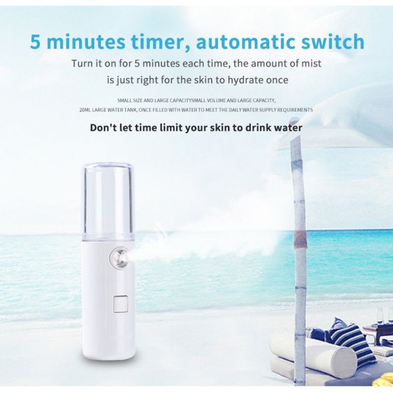 Goojodoq Nano Spray Water Replenishing Instrumental Face Moisturizer Sprayer Portable