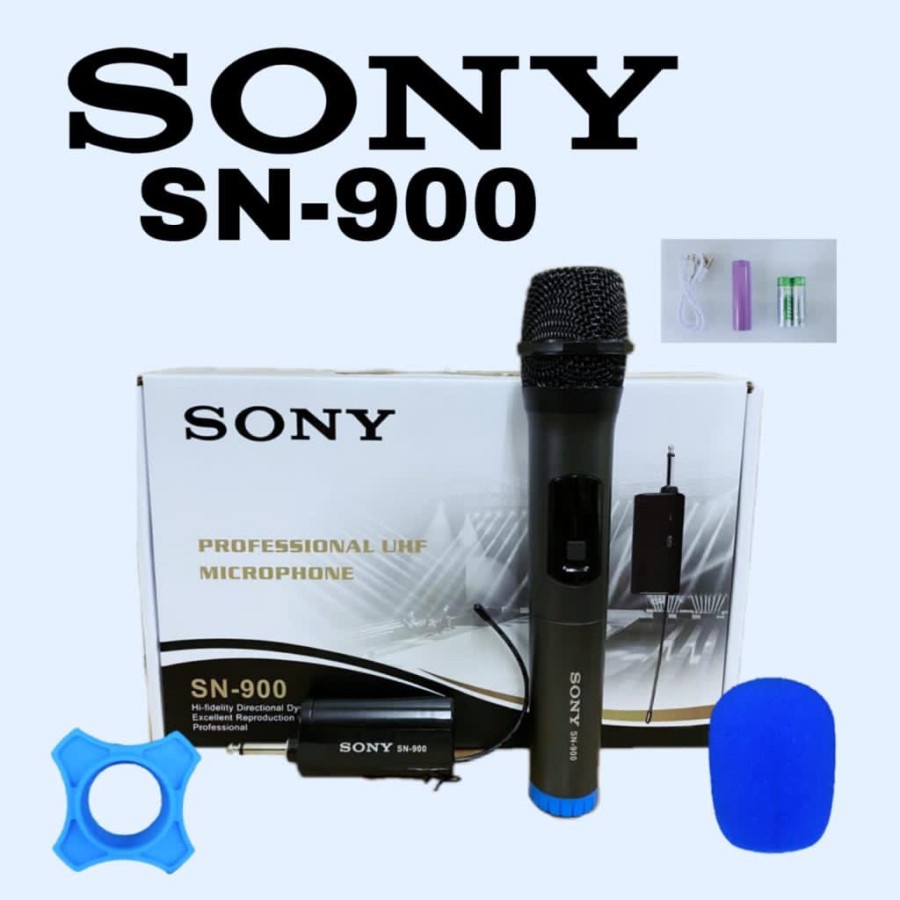 mic wireless sony SN-900.single mic UHF