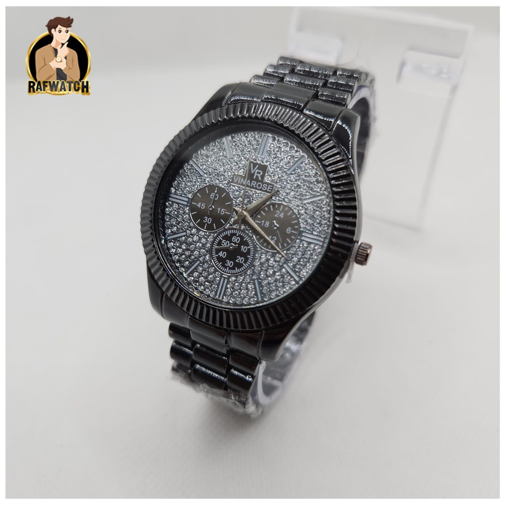 Jam Tangan Wanita Fashion TA7 Rantai Stainless Mewah Formal Permata Fashion Import Murah Bonus Baterai Cadangan