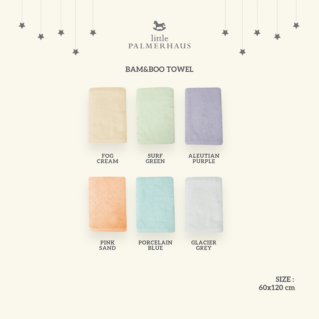 Little Palmerhaus - Bamboo Towel / Handuk Bayi Anak (60 x 120 cm)