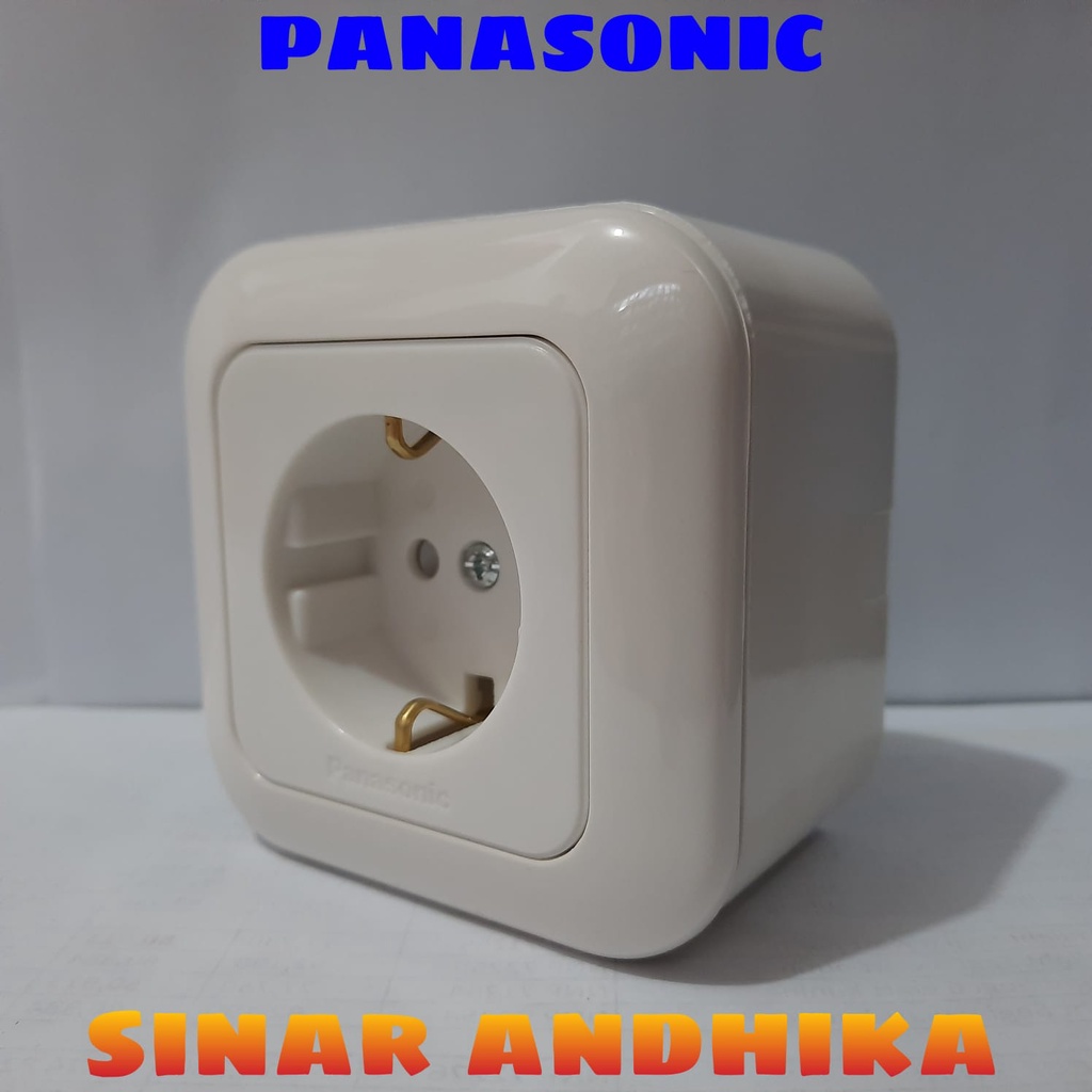 SAKLAR / STOP KONTAK PUTIH OUTBOW WIDE SERIES PANASONIC