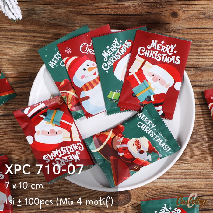 Plastik Cookies Natal XPC 710-07| 710-22 Kue Kering Nastar Nougat Christmas