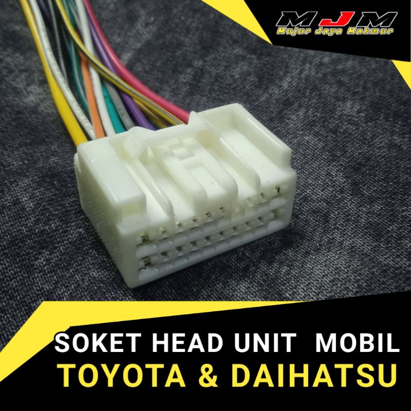 SOKET PNP HEAD UNIT MOBIL MITSUBISHI ( TYPE COWOK )