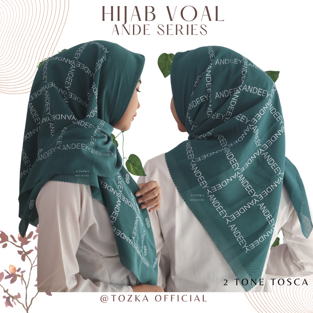 Ande series I Hijab segiempat voal I Square hijab 115x115cm