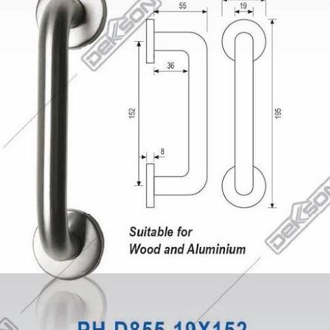 pull handle stainless dekkson PH 855 handle pintu garasi dekson best