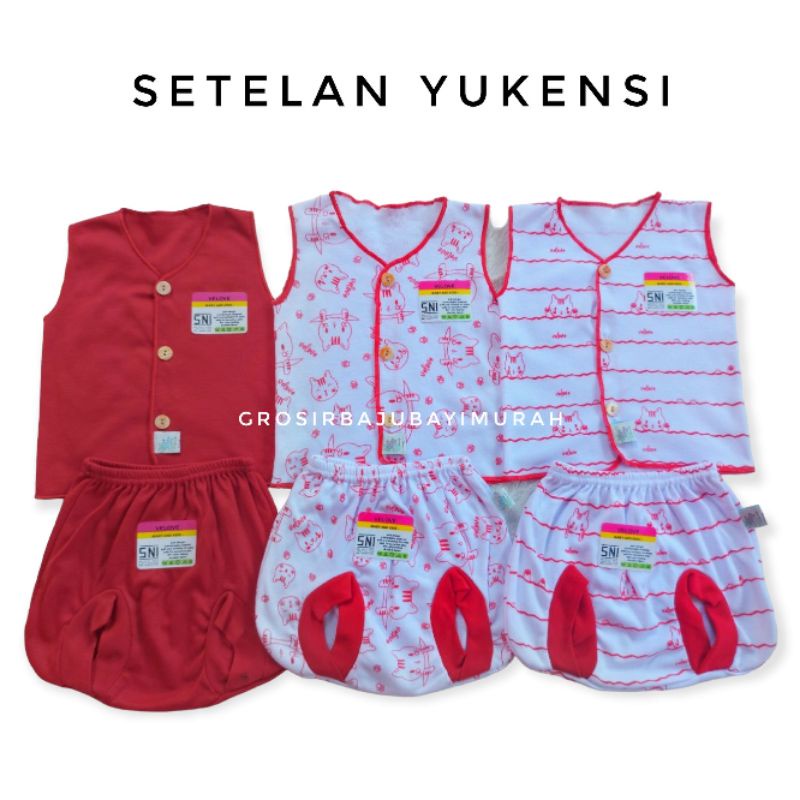 paket SETELAN bayi baru lahir VELOVE isi 6 pcs