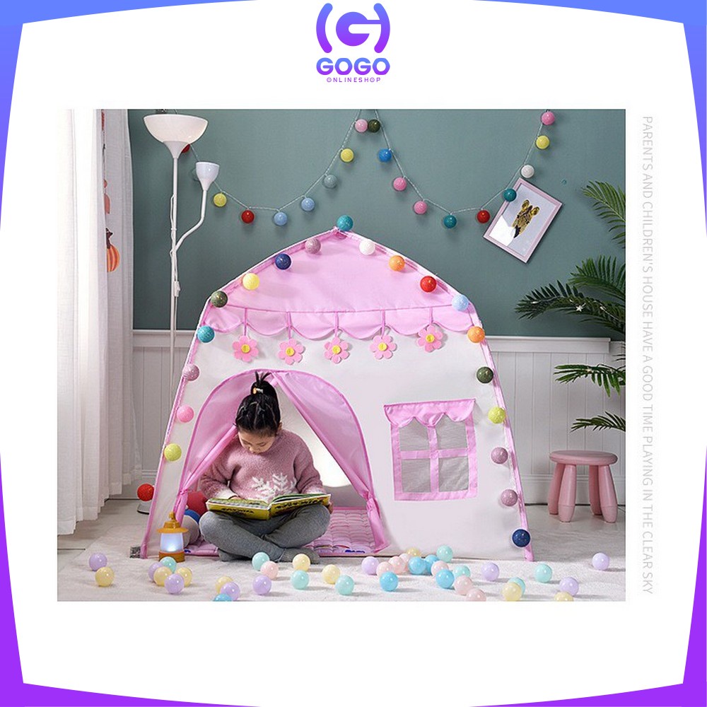 GOGO-M128 M129 Mainan Tenda Anak Model Rumah Tenda Castle Anak Mainan Rumah Rumahan Tenda Camping Anak