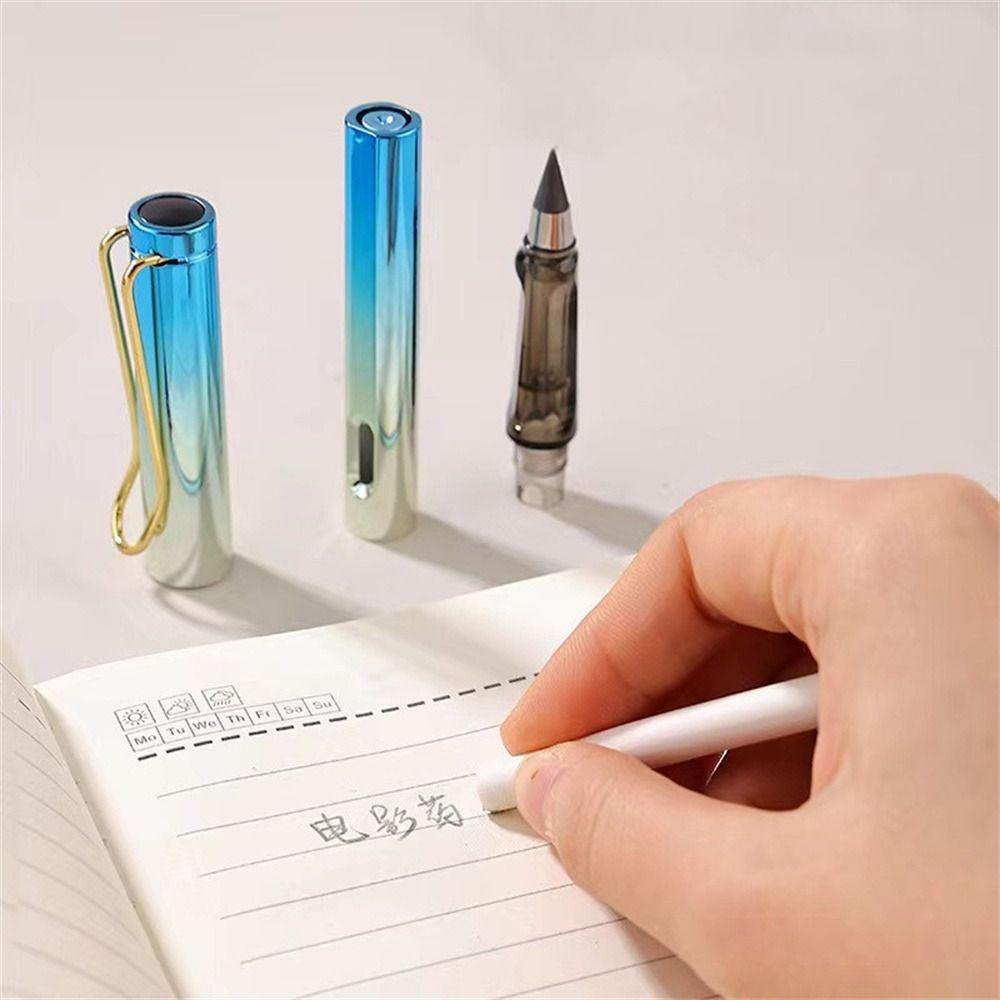 NICKOLAS1 Pensil Abadi Perlengkapan Sekolah Alat Tulis Tanpa Tinta Pen Teknologi Tulisan Warna-Warni Everlasting Pencil