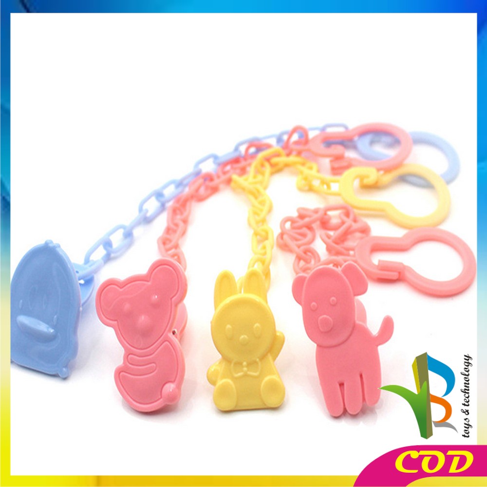 RB-C43 Tali Gantungan Empeng Baby / Klip Rantai Penjepit Dot Bayi / Teether Clipper Pacifier Holder