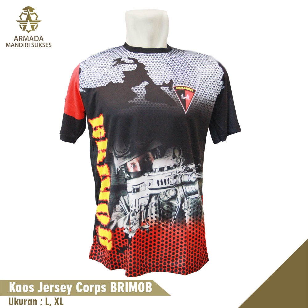 Kaos Jersey Brimob - Jersey Brimob Full Printing