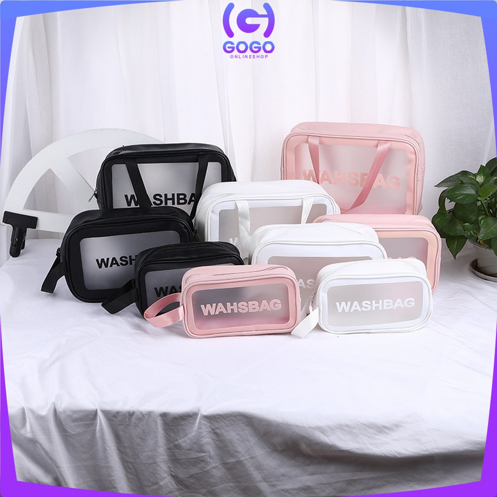 GOGO-T40 Tas WASHBAG Waterproof Pouch Travel Make Up Multifungsi / Tas Sabun Peralatan Mandi Traveling / Bag Organizer Tas Kosmetik Portable