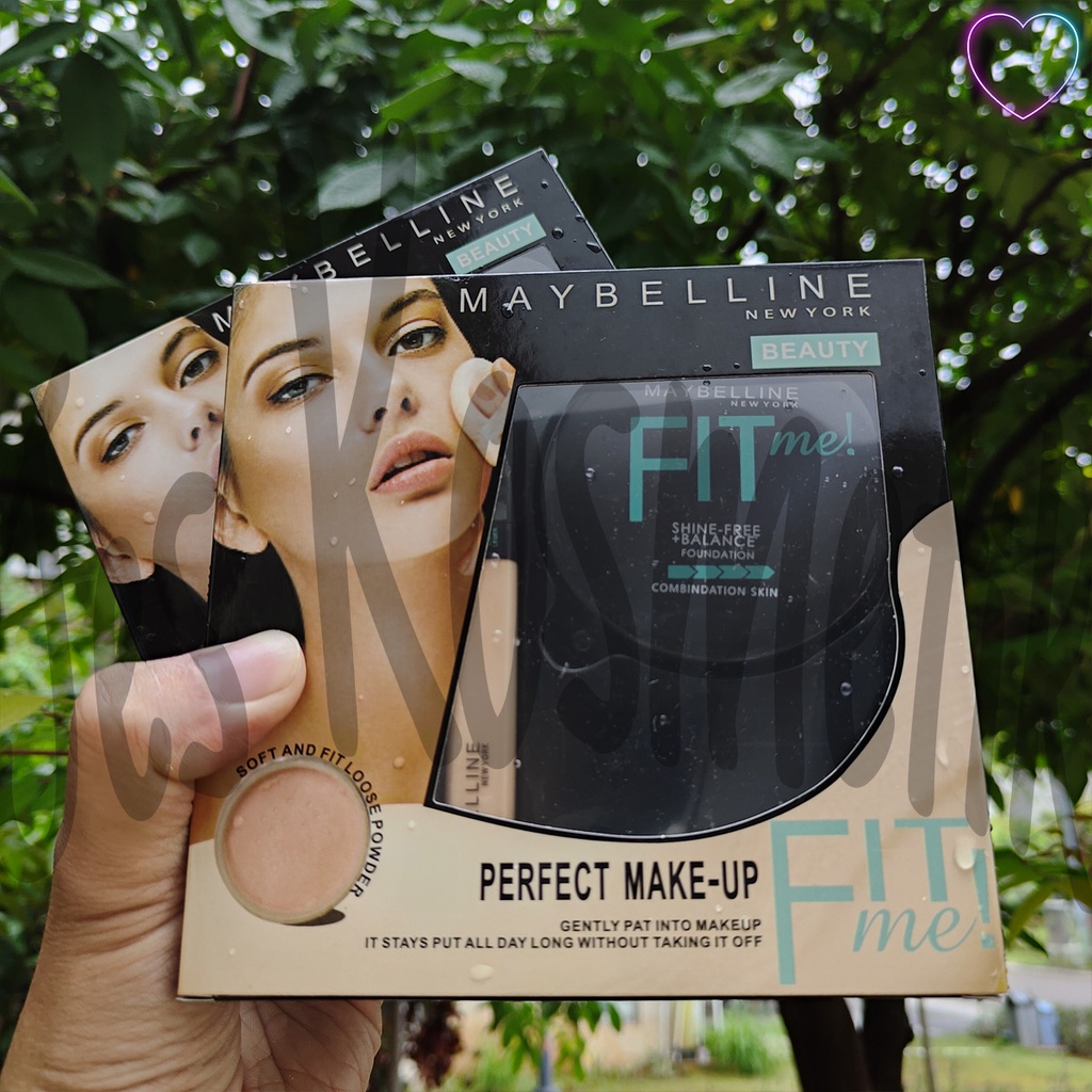 MYB Perfect Beauty Make Up Set 3 in 1 Bedak Tabur Fondation Concealer / Grosir Kosmetik