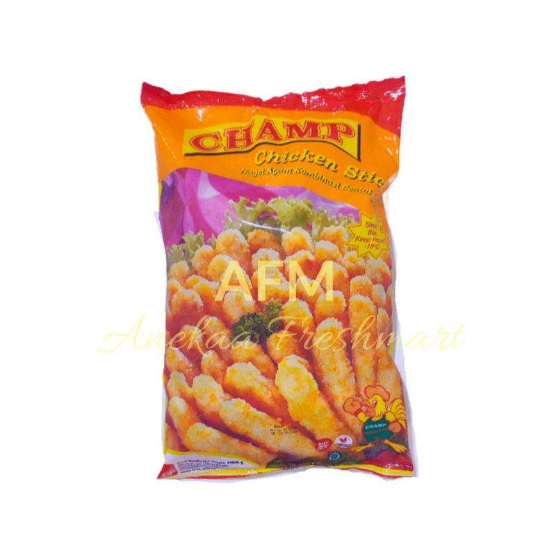 

CHAMP CHICKEN NUGGET STIK 1000GRAM/1KG NAGET AYAM STICK NUGGET AYAM