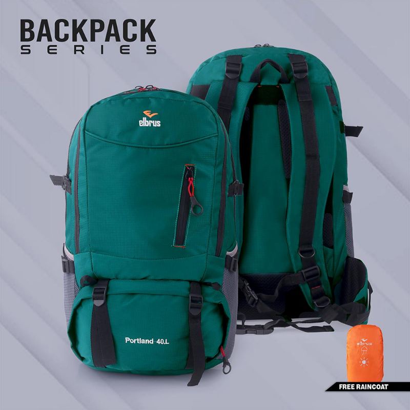 Bos - Tas Punggung Keril Semi Carier 40 Liter Tas Gunung Travel Outdoor Premium Bahan Ripstop