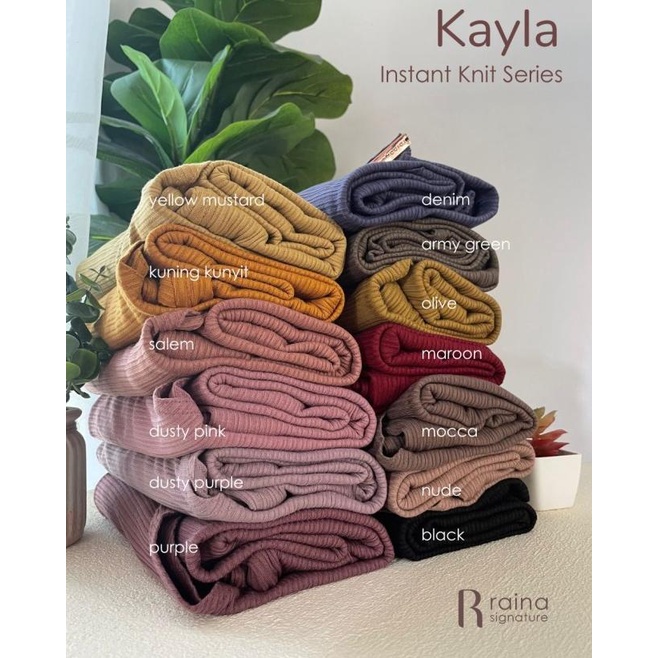 Raina Signature - KAYLA Instant Knit Series - Black