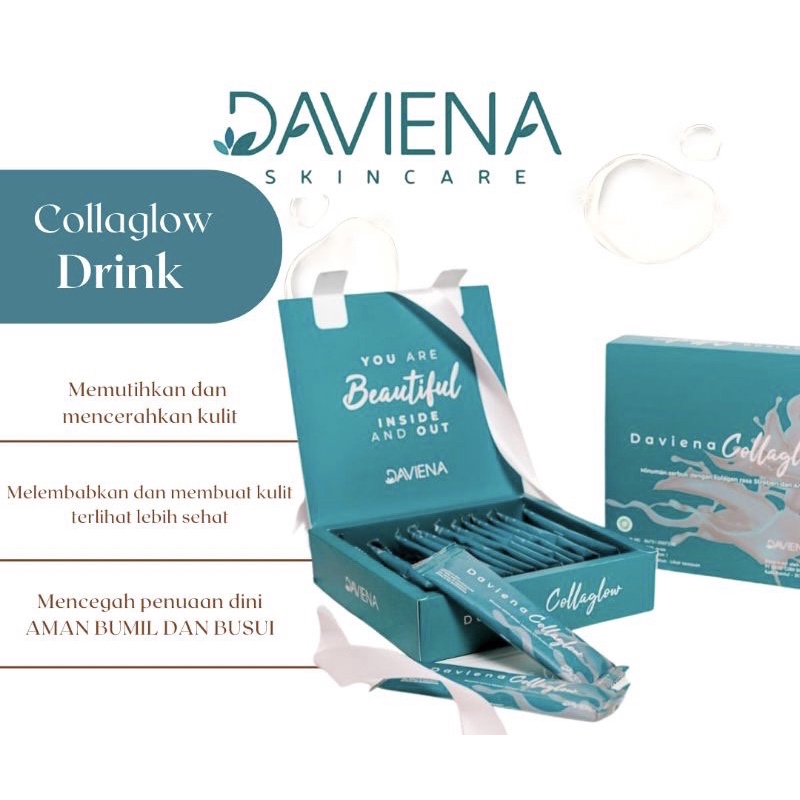 

COLAGEN DAVIENA SKINCARE | COLLAGLOW DRINK DAVIENA SKINCARE