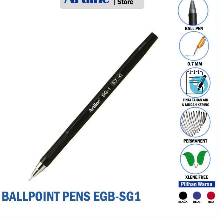 

New Arrival PULPEN ARTLINE 0.7 HITAM 1 PACK EGB-SG1 ㅧ