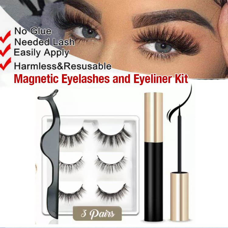 PREMIUM 5/3 Pasang MAGNETIC EYELASH 5/3 Pairs MAGNETIC EYELINER BULU MATA PALSU BULU MATA MAGNET