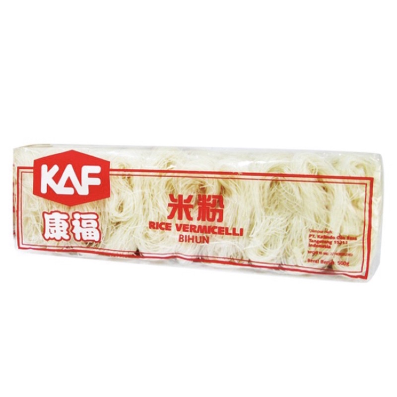 

KAF / Bihun / Beras / 500gr / Rice / Vermicelli / isi 10x50gr / kaf / kering