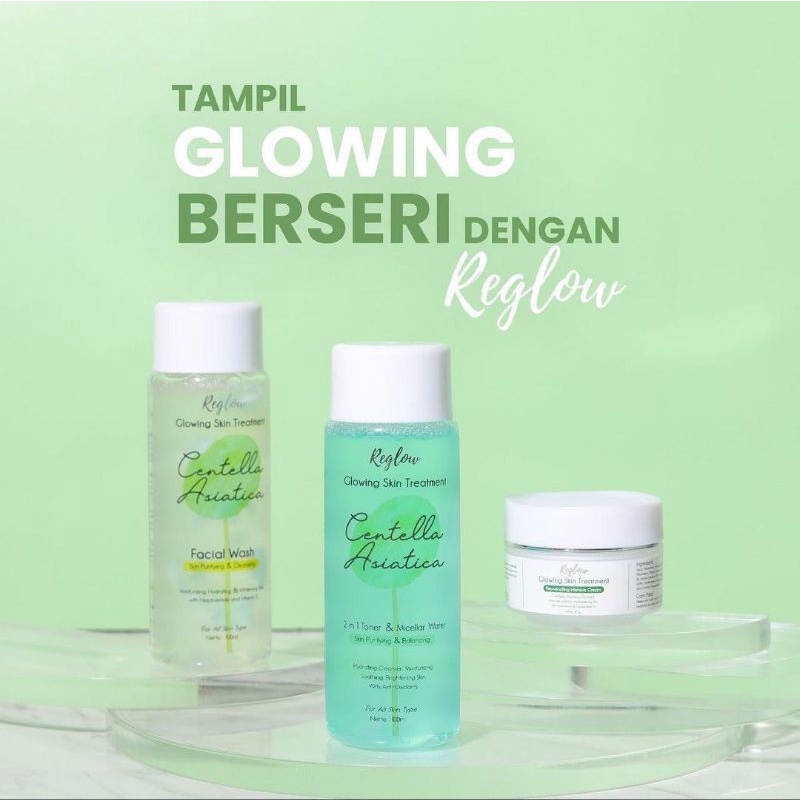 Reglow skincare paket original BPOM